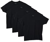 Hanes mens 4-pack Assorted Pocket T-shirt undershirts, Black, X-Large US