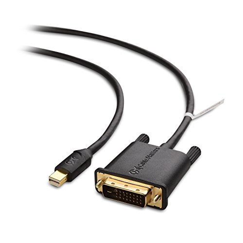 Cable Matters Mini DisplayPort to DVI Cable (Mini DP to DVI Cable) in Black 3 Feet - Thunderbolt and Thunderbolt 2 Port Compatible