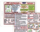 NRP (Neonatal Resuscitation Program) Survival Card-(Small 3x4 3/8 in.) - Laminated with hole punched