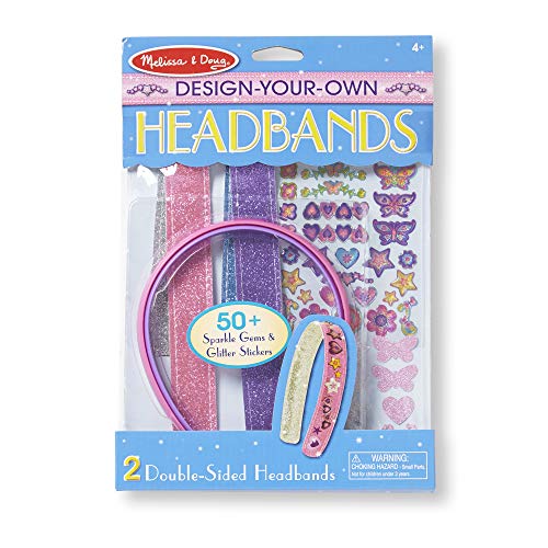 Book Cover Melissa & Doug Design-Your-Own Headbands Jewelry-Making Kit With 50+ Stickers