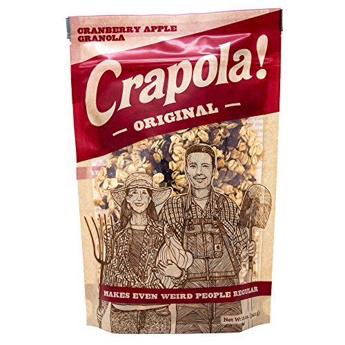 Book Cover CRAPOLA! Cranberry Orange Granola Cereal (All Natural, Healthy Breakfast or Snack) Crapola 1 Bag