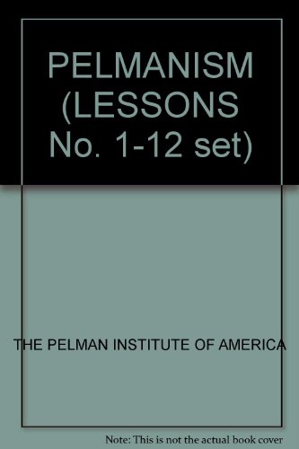 PELMANISM (LESSONS No. 1-12 set)