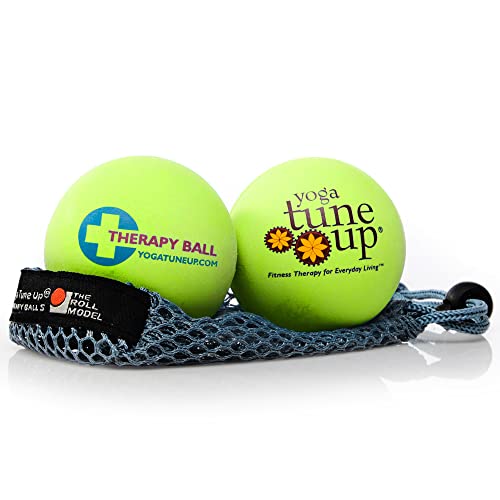Yoga Tune Up Therapy Ball Pair in Tote, Apple Green