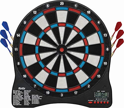 Fat Cat Sirius 13.5" Electronic Dartboard, Compact Size for Easy Install, Backlit Cricket Scoreboard, Easy to Use Button Interface, Optional Double in/Out Games, Target Tested Tough Segments