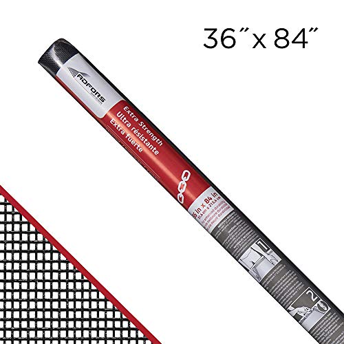 Saint-Gobain ADFORS FCS10113-M 36x84 Extra Strength Window Screen, 36" x 84", Charcoal