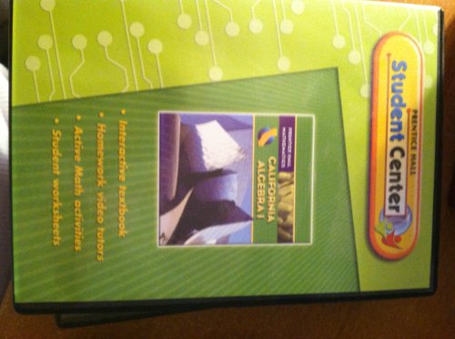 California Algebra 1 Student Center Cd Rom (Prentice Hall Student Center)