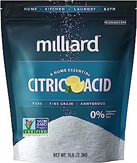 Book Cover Milliard Citric Acid 5 Pound - 100% Pure Food Grade Non-GMO Project Verified (5 Pound)