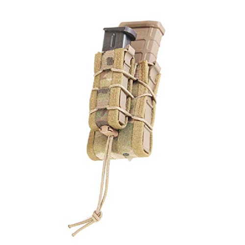 High Speed Gear Double Decker Taco Pouch | Double Stack Magazine Holster for Rifles and Pistols | MOLLE Compatible for Rapid Response (Multicam, One Pack)
