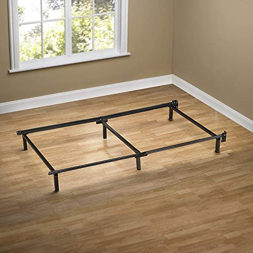 Book Cover ZINUS Compack Metal Bed Frame / 7 Inch Support Bed Frame for Box Spring and Mattress Set, Black, Twin