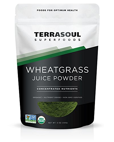 Book Cover Terrasoul Superfoods Organic Wheat Grass Juice Powder, 5 Ounces - USA Grown - Made from concentrated juice