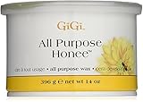 GiGi All Purpose Honee Wax - Gentle and Effective Hair Removal for All Skin Types, Enriched with Beeswax for Smooth and Silky Results - Perfect for Body Waxing (14 oz), 12 Pack