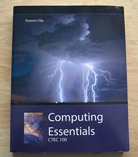 Computing Essentials CTEC 100 - 2014