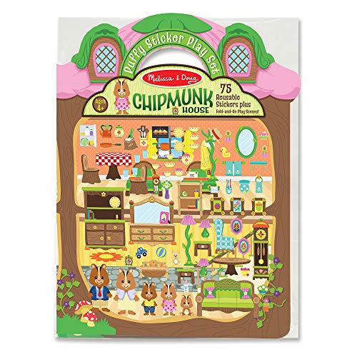 Book Cover Melissa & Doug Puffy Stickers - Chipmunk House