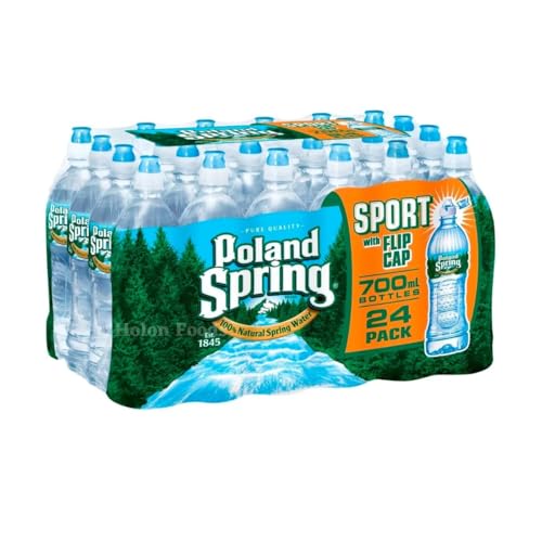 Poland Spring Water,Sport with Flip Cap 23.7 Oz (Pack of 24)