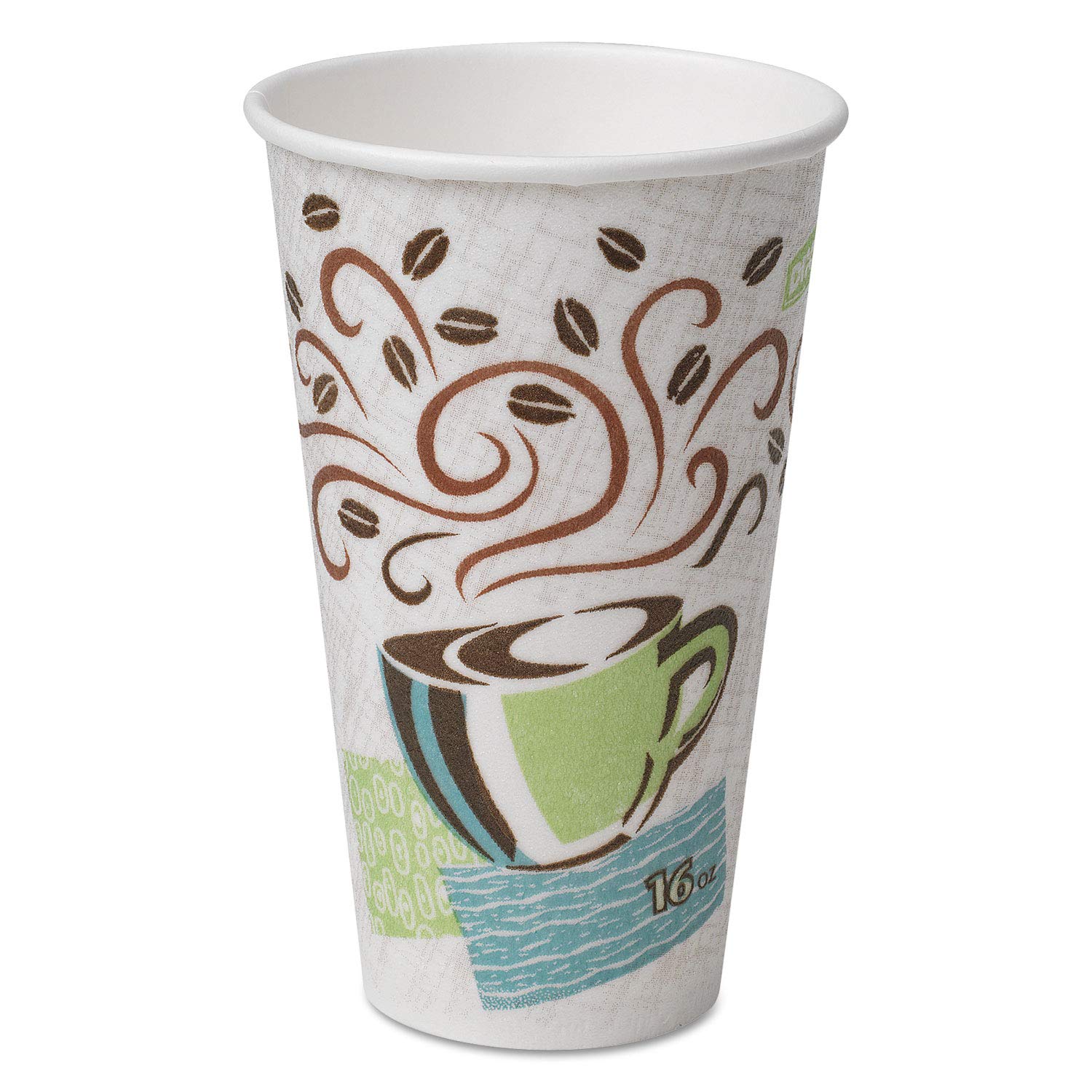 Book Cover Dixie PerfecTouch 16 oz. Insulated Paper Hot Coffee Cup by GP PRO (Georgia-Pacific); Coffee Haze; 5356CD; 1;000 Count (50 Cups Per Sleeve; 20 Sleeves Per Case) 1000 cups 16 oz