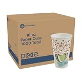 Dixie PerfecTouch 16 oz. Insulated Paper Hot Coffee Cup by GP PRO (Georgia-Pacific); Coffee Haze; 5356CD; 1;000 Count (50 Cups Per Sleeve; 20 Sleeves Per Case) 1000 cups 16 oz