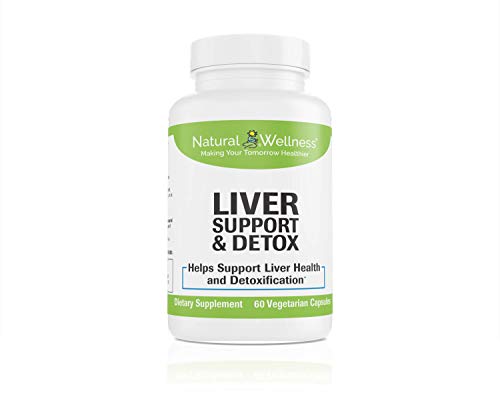 Natural Wellness Premium Liver Support & Detox Cleanse Supplement - Made with Non-GMO Ingredients Combining Milk Thistle, NAC, Turmeric, Dandelion, Vitamins B6, B12, C, and More.
