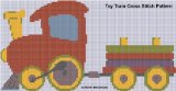 Toy Train Cross Stitch Pattern