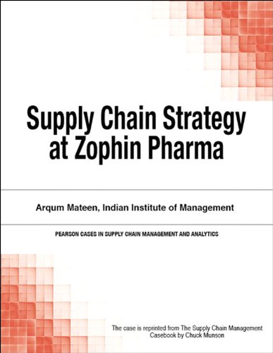 Supply Chain Strategy at Zophin Pharma (Pearson Cases in Supply Chain Management and Analytics)