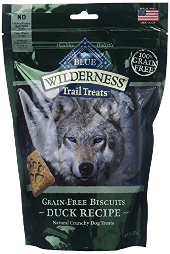 Blue Buffalo Wilderness Trail Treats Grain Free Duck Dog Biscuits 2 Packages - 10 Ounces each