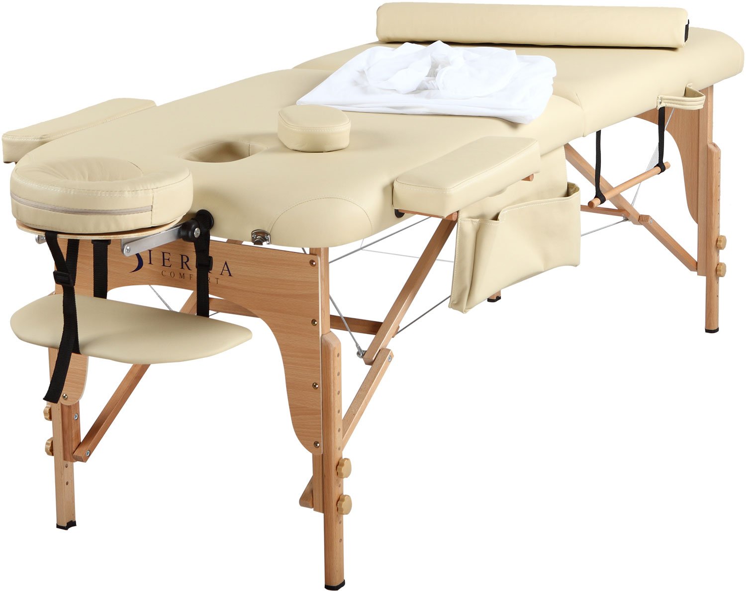 Book Cover SierraComfort All Inclusive Portable Massage Table, Cream