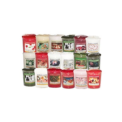 Yankee Candle Lot de 8 bougies votives/festives parfumées