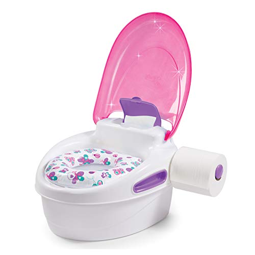Book Cover Summer Step by Step Potty, PinkÂ  â€“ 3-in-1 Potty Training Toilet â€“ Features Contoured Seat, Flushable Wipes Holder and Toilet Tissue Dispenser