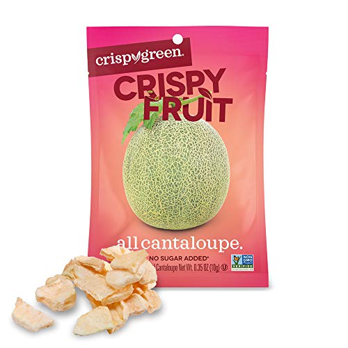 Crispy Green Freeze-Dried Fruit, Single-Serve, Cantaloupe, 0.35 Ounce (Pack of 12)