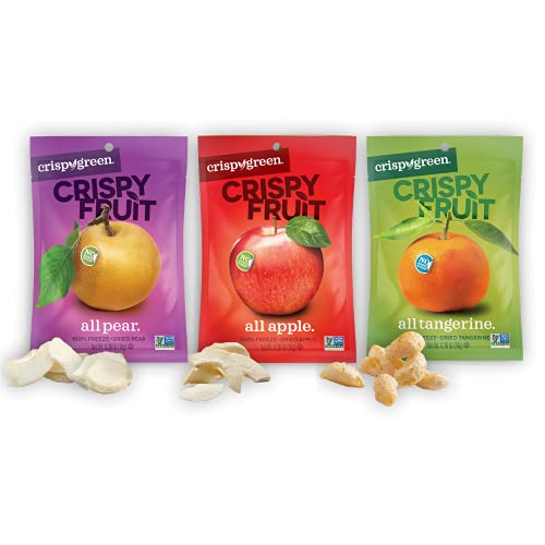 Crispy Green Freeze-Dried Fruit, Single-Serve, Variety Pack, 0.35 Ounce (Pack of 16) |  Non-GMO |Gluten Free |No Sugar Added