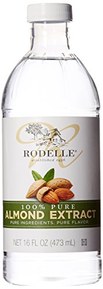 Rodelle Pure Extract, Almond, 16 Ounce