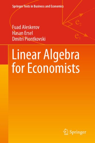 Linear Algebra for Economists (Springer Texts in Business and Economics Book 0)