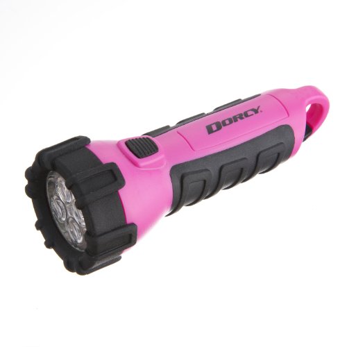 Book Cover Dorcy 55 Lumen Floating Waterproof LED Flashlight with Carabineer Clip Dorcy, Pink ( 41-2509)