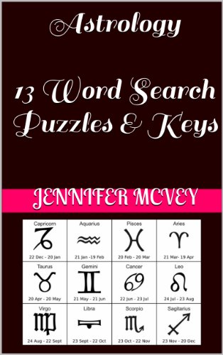 Astrology 13 Word Search Puzzles & Keys