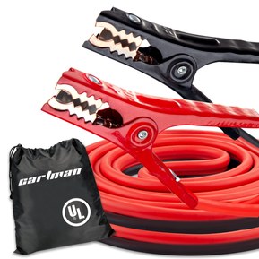 CARTMAN 4 Gauge 20 Feet Jumper Cables UL Listed Automotive Booster Cables with Carry Bag for Car SUV and Pickup Trucks 20-Feet (4-Gauge)