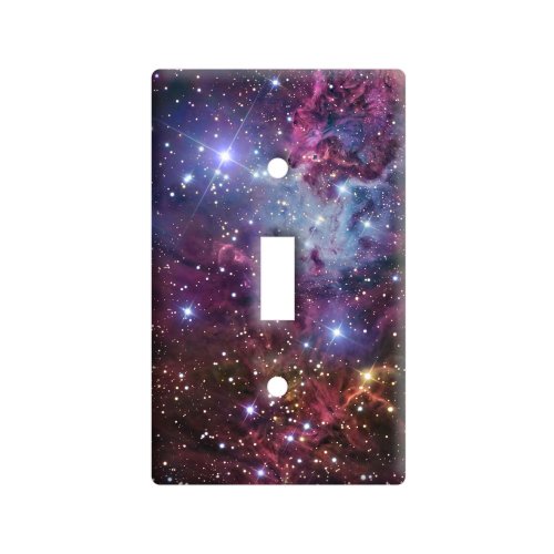 Book Cover Fox Fur Nebula - Galaxy Stars Space Universe - Plastic Wall Decor Toggle Light Switch Plate Cover
