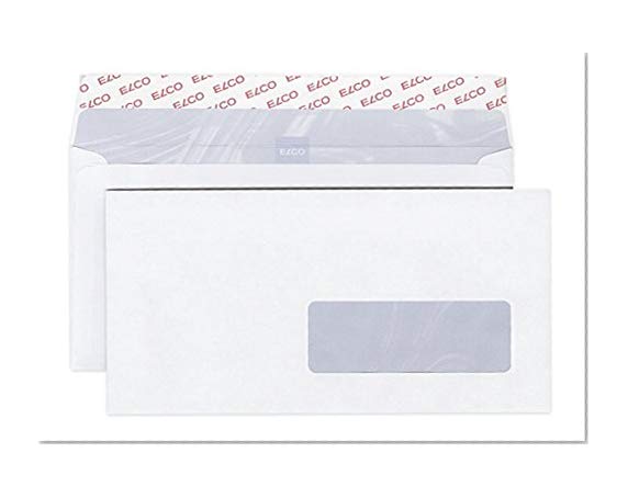 Elco 60289 Boite de 500 enveloppes avec fenêtre Format DL Blanc