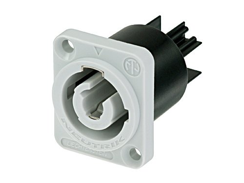 Neutrik NAC3MPB-1 AC Powercon Receipt-Out, Gray