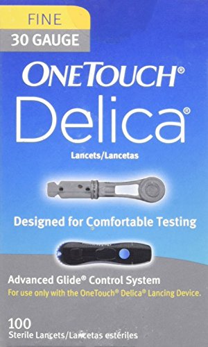 One Touch Delica 30 Gauge Lancets, 100 Count