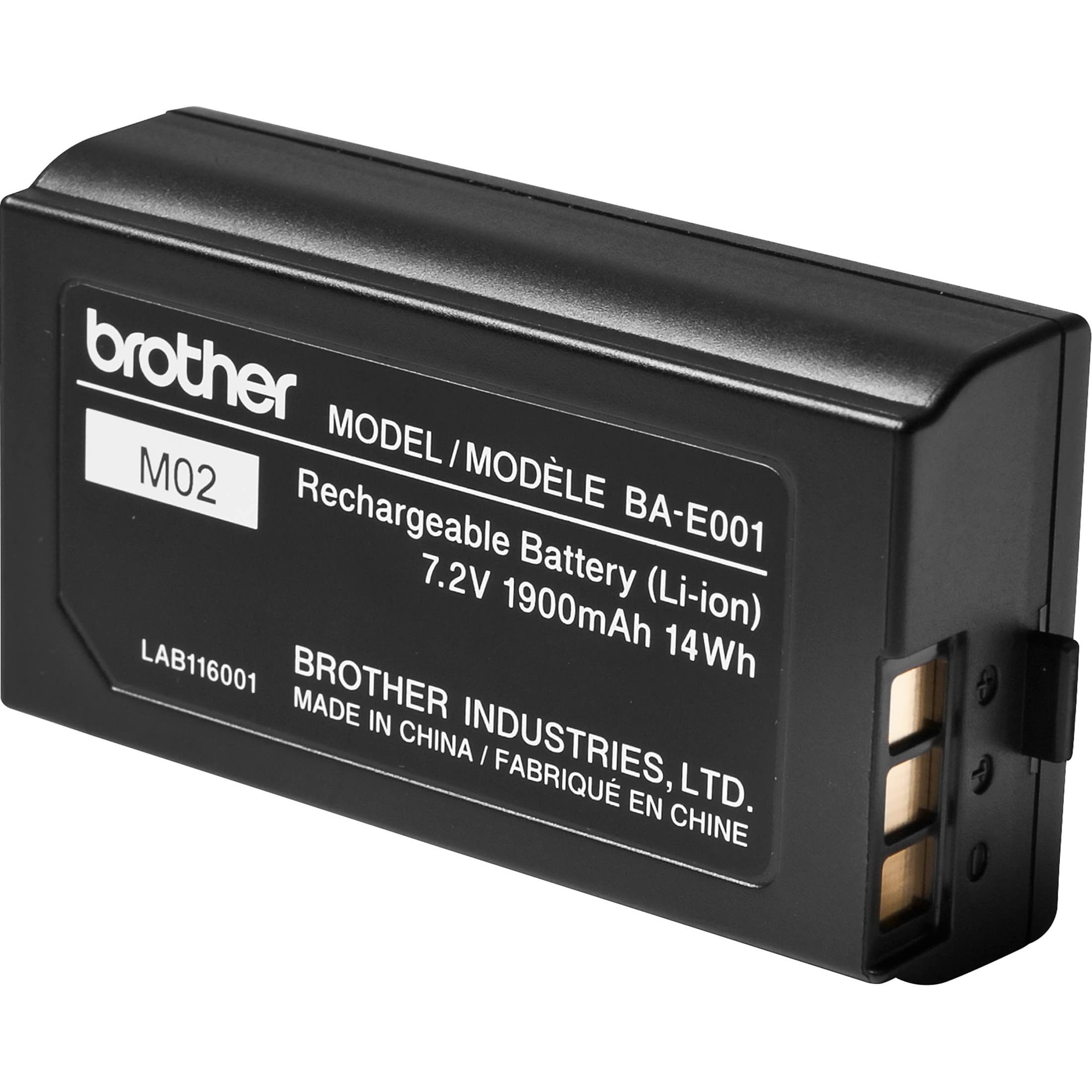 Book Cover Brother BA-E001 Rechargeable Lithium Ion (Li-ion) Battery for P-touch Label Makers