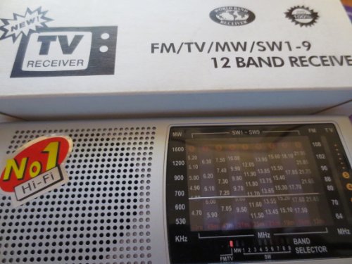 Borg Johnson World-Wide Radio -- FM/TV/MW/SW1-9 12 Band Receiver -- New Old Stock