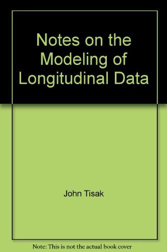 Notes on the Modeling of Longitudinal Data