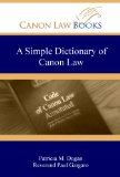 A Simple Dictionary of Canon Law