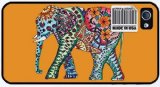 Elegant Elephant iPhone Case designed by TMC Cases (iPhone 4/4S Black Case)