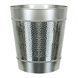 nu steel Hudson Wastebasket by The Tatara Group