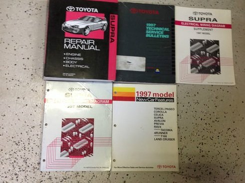 1997 Toyota Supra Service Repair Shop Manual SET W WIRING DIAGRAMS + TECH BULL