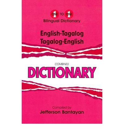 English-Tagalog & Tagalog-English One-to-one Dictionary (One-to-One) (Hardback)(English / Tagalog) - Common