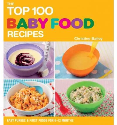 The Top 100 Baby Food Recipes: Easy Purees & First Foods for 6-12 Months (Top 100 Recipes) (Paperback) - Common