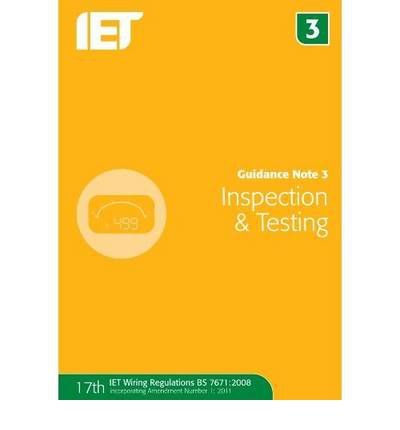 Guidance Note 3: Inspection & Testing (Paperback) - Common