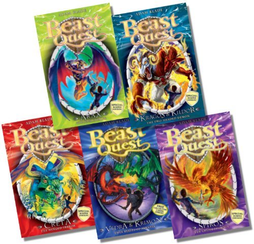 Beast Quest Special Bumper Collection - 5 Books RRP £29.95 (Vedra & Krimon Twin Beasts of Avantia; Spiros the Ghost Phoenix; Arax the Soul Stealer ; Kragos and Kildor the Two-Headed Demon; Creta the Winged Terror)