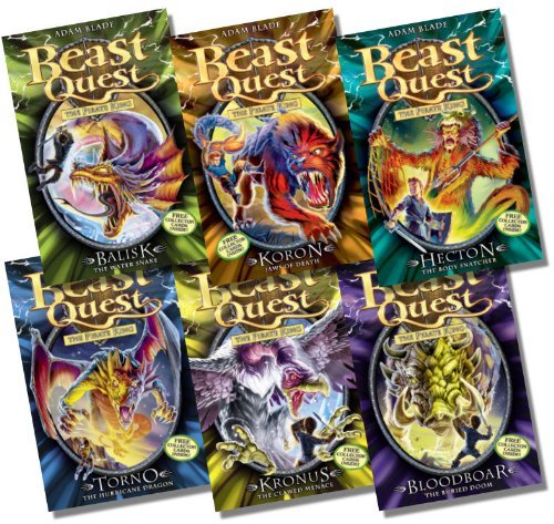 Beast Quest Series 8 Collection - 6 Books RRP Â£29.94 (43. Balisk the Water Snake; 44. Koron, Jaws of Death; 45. Hecton the Body Snatcher; 46. Torno the Hurrican Dragon; 47. Kronus the Clawed Menace; 48. Bloodboar the Buried Doom)
